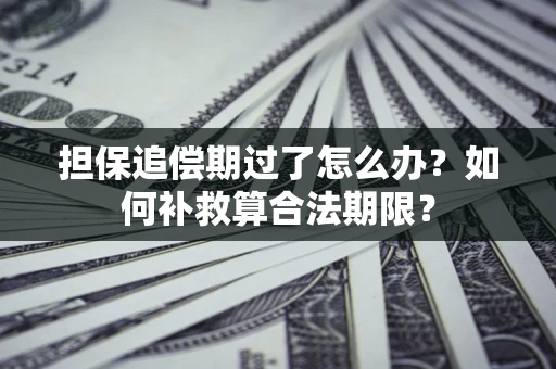 武汉担保追偿期过了怎么办？如何补救算合法期限？