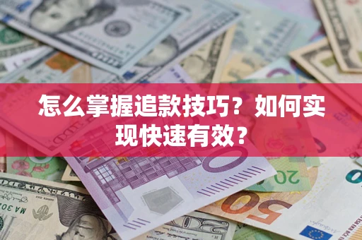 武汉怎么掌握追款技巧？如何实现快速有效？