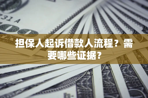 武汉担保人起诉借款人流程?需要哪些证据? 武汉担保人起诉借款人流程?需要哪些证据?
