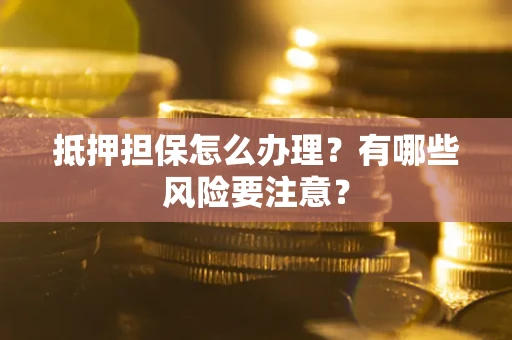 武汉抵押担保怎么办理？有哪些风险要注意？