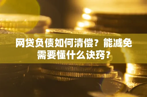 武汉网贷负债如何清偿？能减免需要懂什么诀窍？