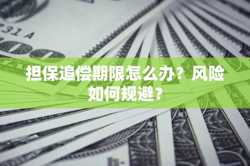 武汉担保追偿期限怎么办？风险如何规避？