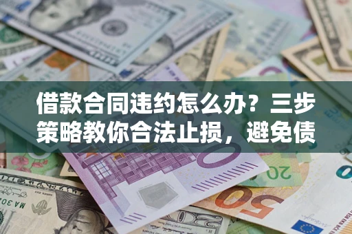 武汉借款合同违约怎么办？三步策略教你合法止损，避免债务危机升级